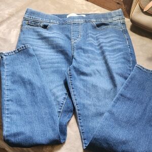 Signature by Levi Strauss Women's Skinny Jeans - Medium Blue Pull On 16TALL